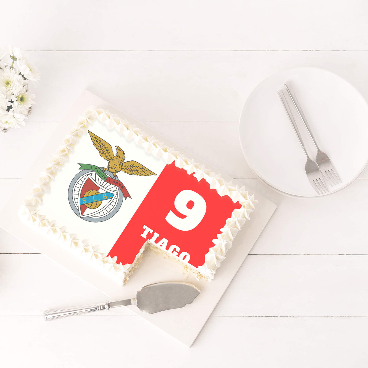 Bolo de aniversário Futebol Benfica SLB – Love In a Cake