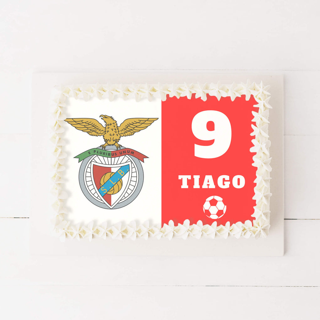 Bolo de aniversário Futebol Benfica SLB – Love In a Cake